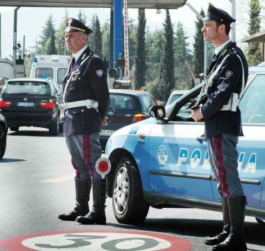 Un controllo della Polstrada 