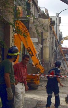 I soccorritori durante il terremoto dell’Aquila