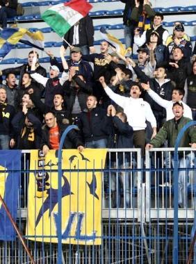 <b>CANARINI.</b> Tifosi giallobl&ugrave; 