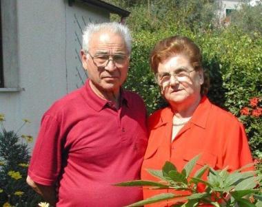 <b>Lutto.</b> Rita Luisotti con il marito Giulio 