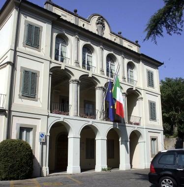 La facciata del palazzo comunale di Monsummano 