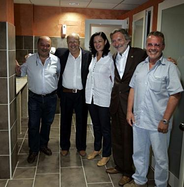 Linaugurazione dei bagni 