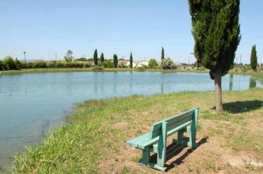 Una veduta del laghetto di Tufaia 