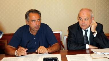 Cosimi e Kutufà durante la conferenza stampa sul Limoncino a fine agosto