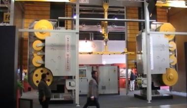 Una macchina della Barsanti presente in fiera a Marmomacc
