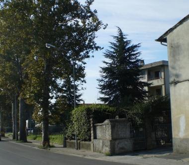 Uno dei lampioni spenti 