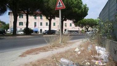 Immagini di degrado nella zona della Loppa