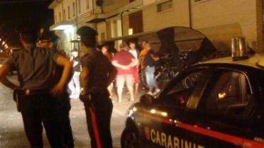 I carabinieri durante un controllo