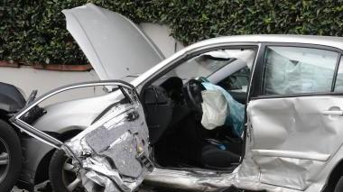 Le auto coinvolte nell’incidente (foto Vip)