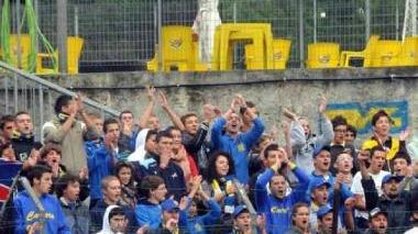 La curva Nord ha sospinto i giocatori