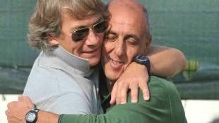 <b>AMICI.</b> Seghi e Agostiniani, un abbraccio sincero