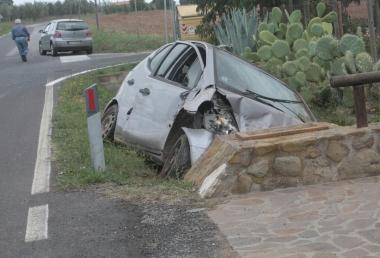 <b>INCIDENTE.</b> Unauto ieri &egrave; finita fuori strada 