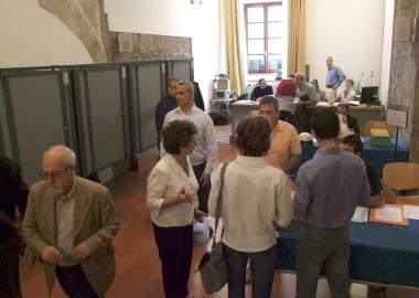 Il seggio a Palazzo Vitelli 