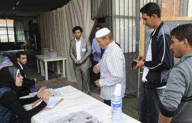 <b>AL VOTO.</b> Un momento delle elezioni di domenica 