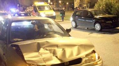 Una delle auto incidentate