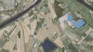 Una veduta dall’alto dell’oasi