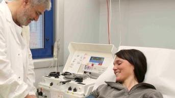 Una donazione di sangue