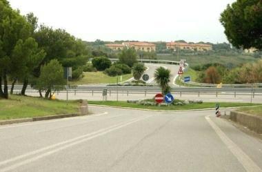 La zona dello svincolo della Variante alle Spianate 