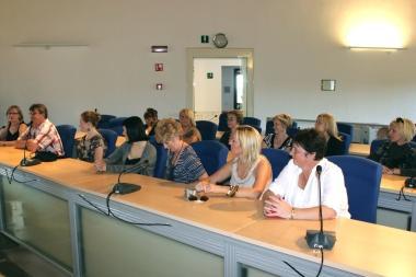 Il gruppo dei docenti che hanno partecipato al progetto Comenius in visita al castello di Rosignano Marittimo       