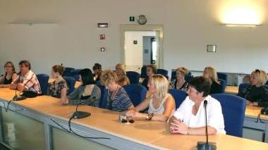 Il gruppo dei docenti che hanno partecipato al progetto Comenius in visita al castello di Rosignano Marittimo