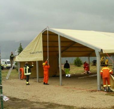 La protezione civile in azione 