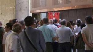 Appuntamento stamani sotto le logge di Banchi