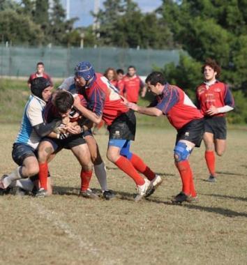 Un match del rugby Cecina della passata stagione     