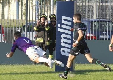 La meta di Wouter Moore che ha segnato il sorpasso dei Cavalieri 