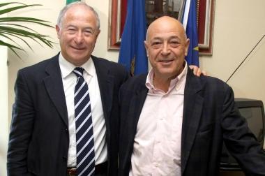 Il sindaco Lombardi con Manrico Nicolai 