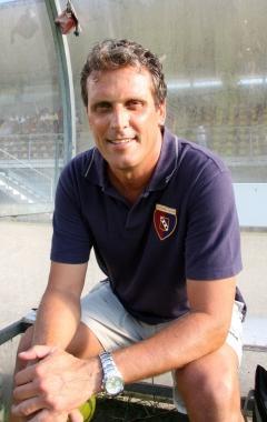 Stefano Ciucci allenatore del Camaiore che oggi gioca in trasferta a Borgo a Buggiano      
