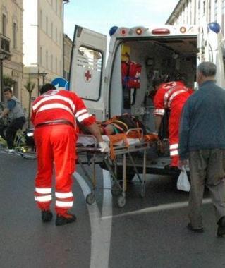 <b>SOCCORSI.</b> I sanitari del 118 