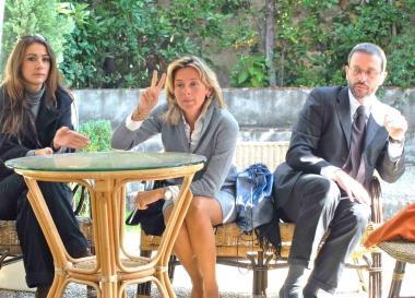 Da sinistra, Alice Giampaoli, Simona Laing e Valentino Durante 