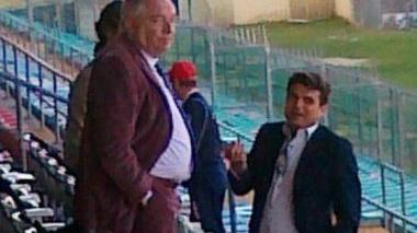 <b>PRESIDENTE</b>. Camilli sugli spalti con Amore e Scalone