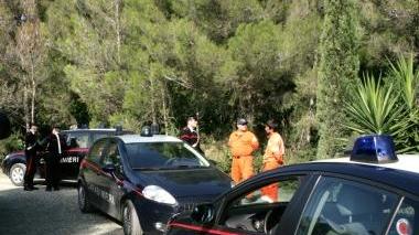 I carabinieri sul luogo in cui è rimasto ferito Alfio Carrai poi morto