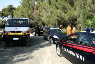 Carabinieri e soccorritori al Fortullino