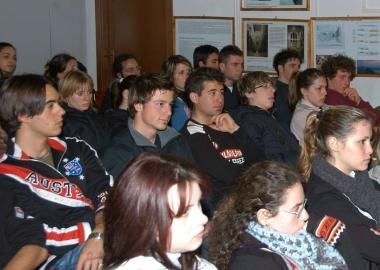 Un gruppo di studenti elbani 