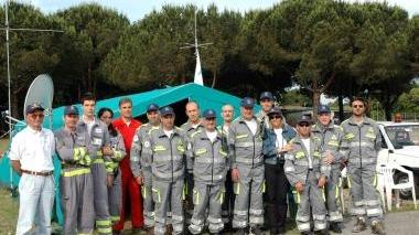 Gruppo di volontari della associazione Alfa Victor