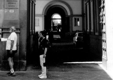 Uno degli ingressi della Procura (Vip) 