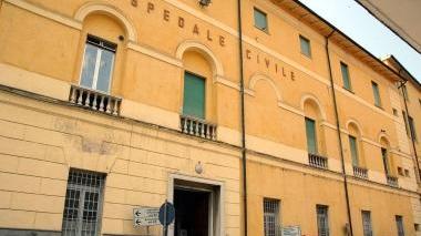 L’ingresso dell’ospedale vecchio
