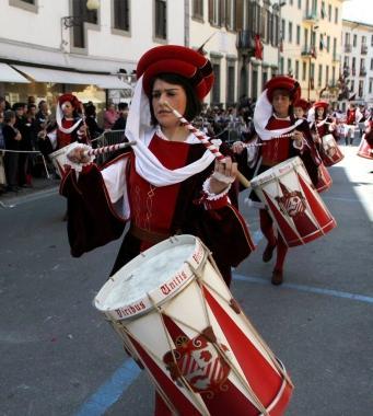 La sfilata di Borgonovo al palio 