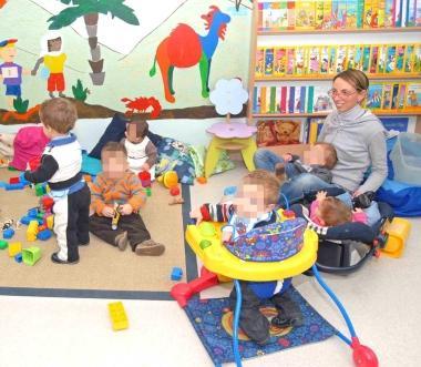 <b>BAMBINI.</b> Al centro giochi 