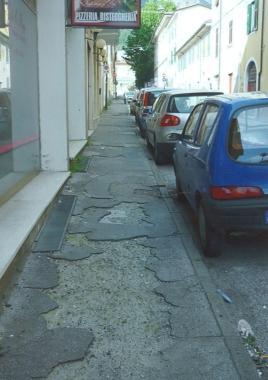 Un tratto della strada 