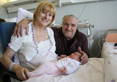 <b>TUTTI INSIEME.</b> La piccola Adria Paoli con mamma Giovanna e pap&agrave; Bruno 