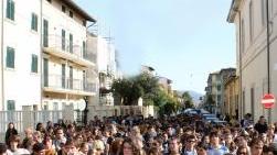 <b>IN PIAZZA.</b> Il corteo degli studenti che ha sfilato venerdì scorso in città