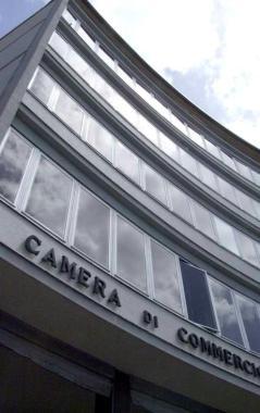 La facciata della Camera di commercio 