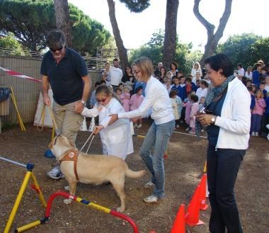Una delle dimostrazioni con gli alunni 