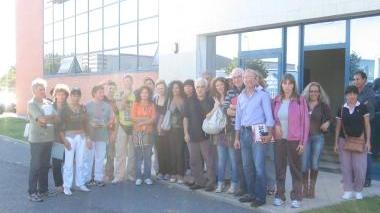 Un gruppo di dipendenti dell’azienda Toscopan