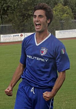 Spanu, autore del gol del 3-1 