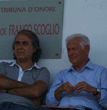 Il sindaco Mauro Favilla con lex presidente della Lucchese Fouzi Hadj 