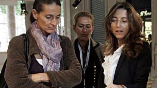L’assessore regionale Cristina Scaletti assieme all’Au delle Terme Paola Paganelli mentre osserva il plastico delle future Leopoldine